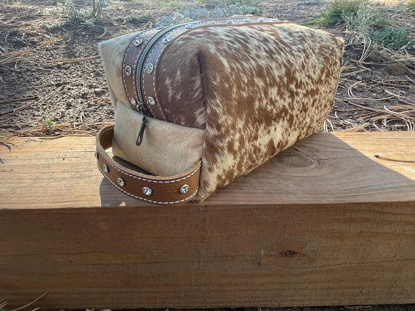 Hair on Hide Dopp Kit Ready to Ship