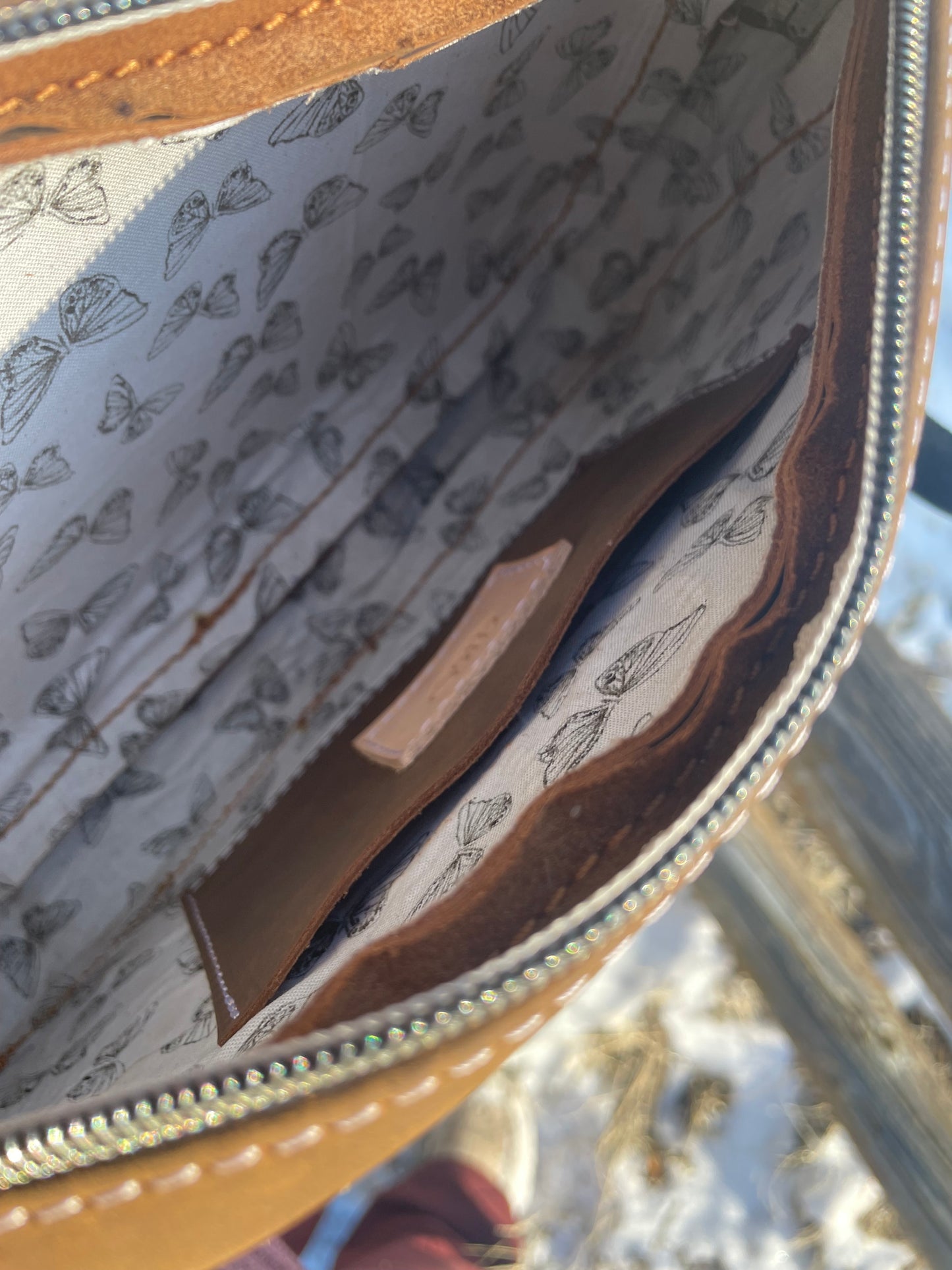 Ready to Ship - Crossbody Purse With Cowhide and Copper