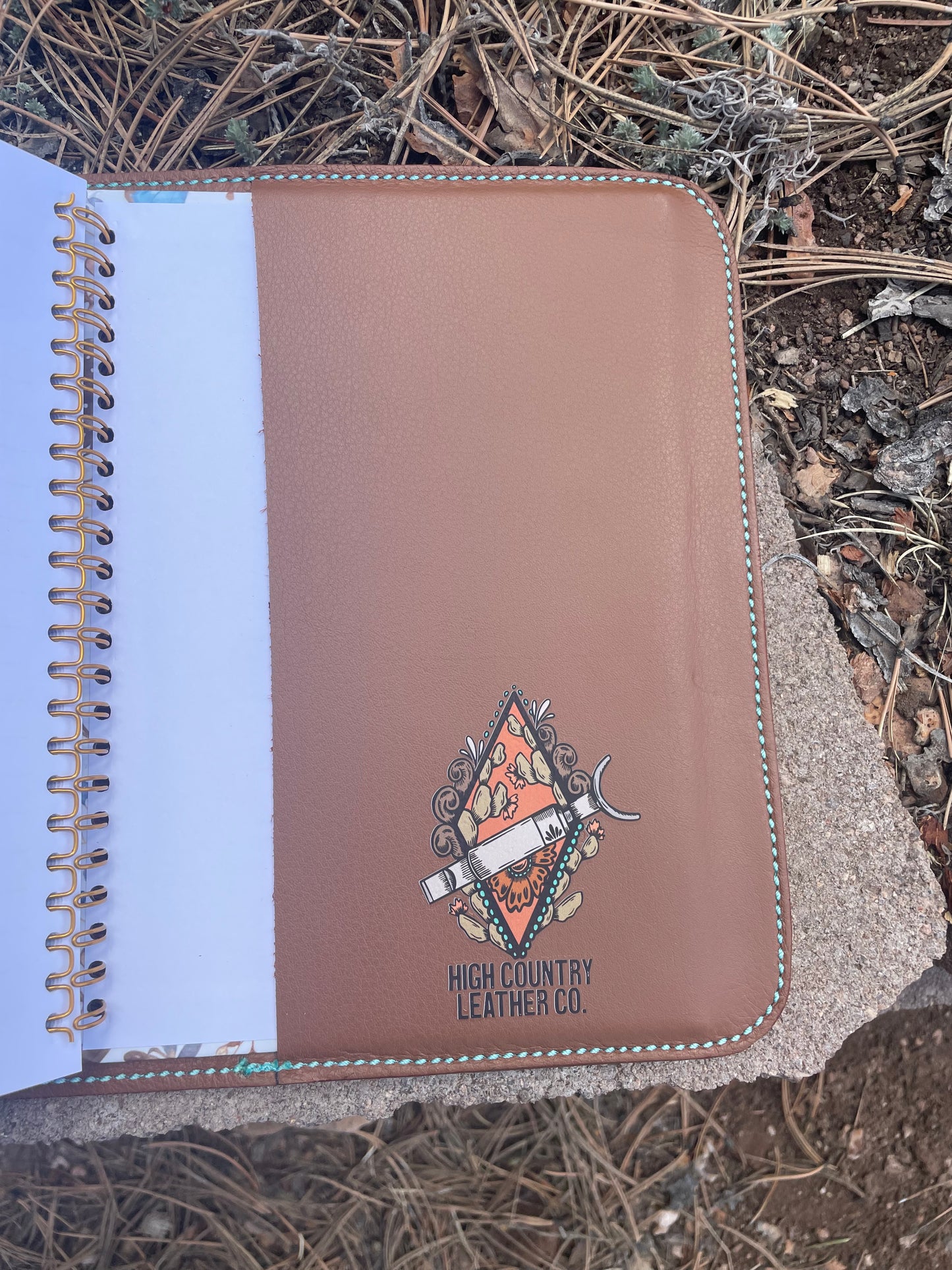 Butterfly Notebook/Bible Cover Turquoise