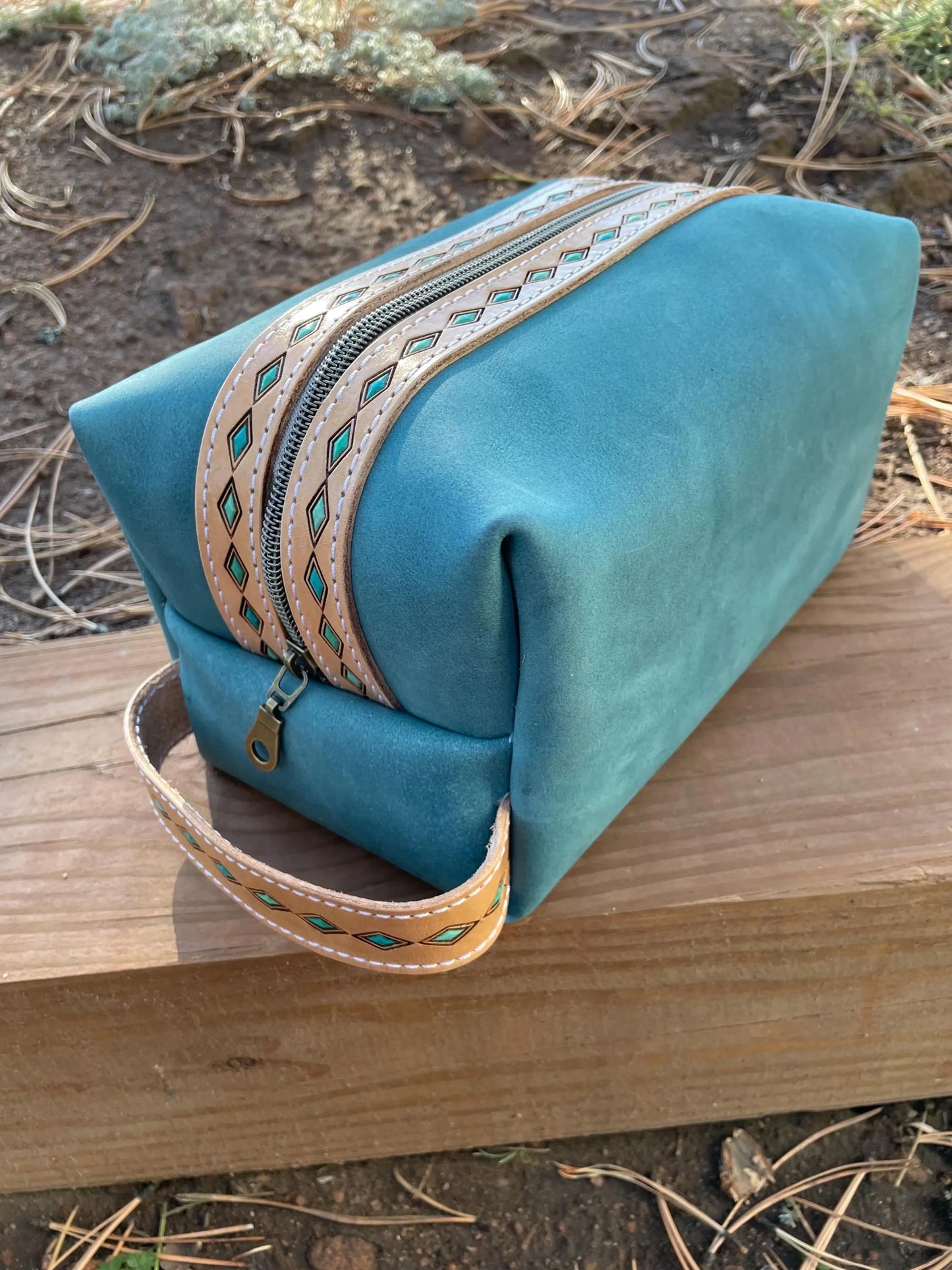 Turquoise Dopp Kit With Tooling