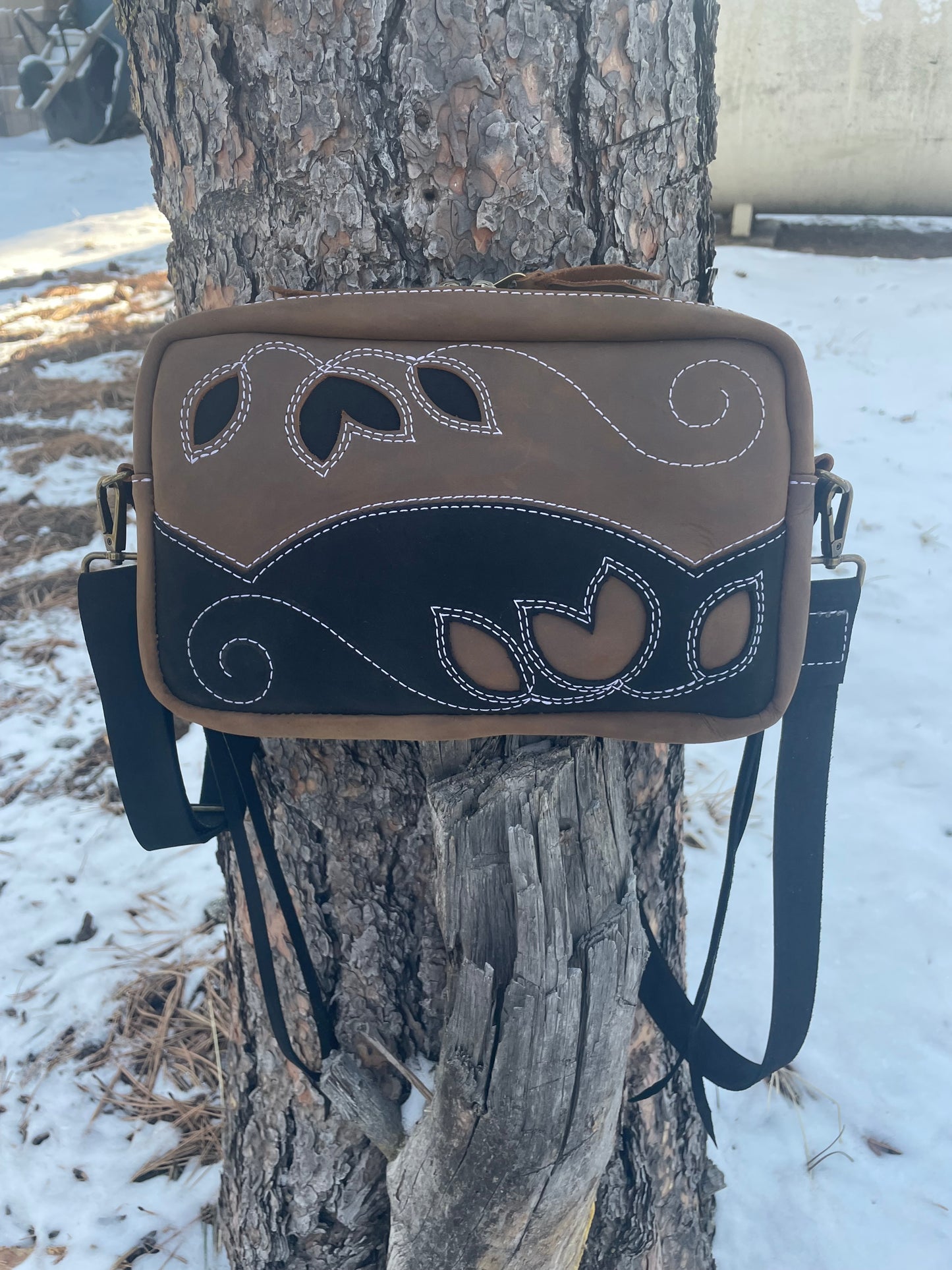 Ready to Ship - Floral Embroidered Roamer Crossbody Purse
