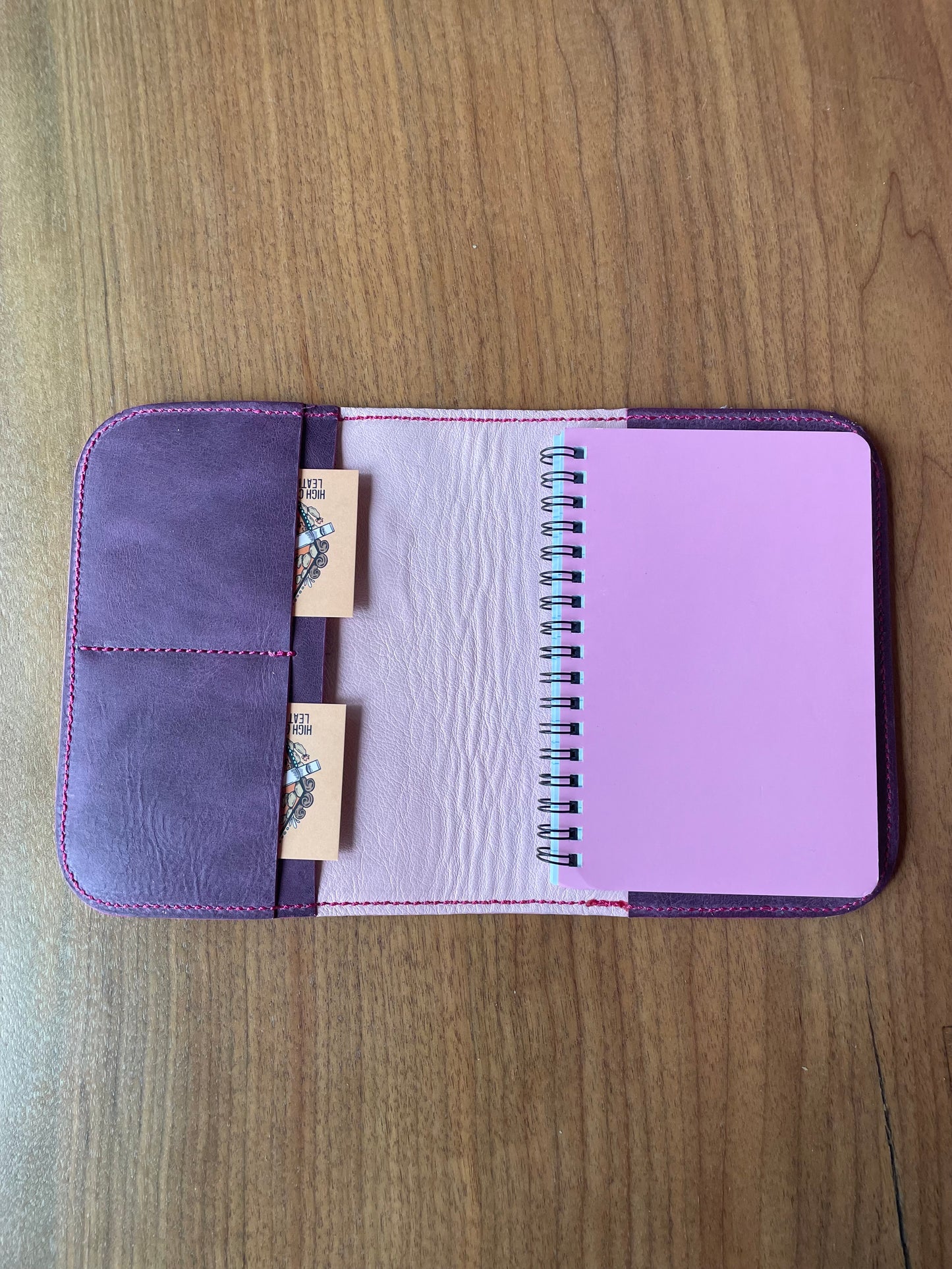 Pink Or Purple Leather Notebooks - Ready to Ship