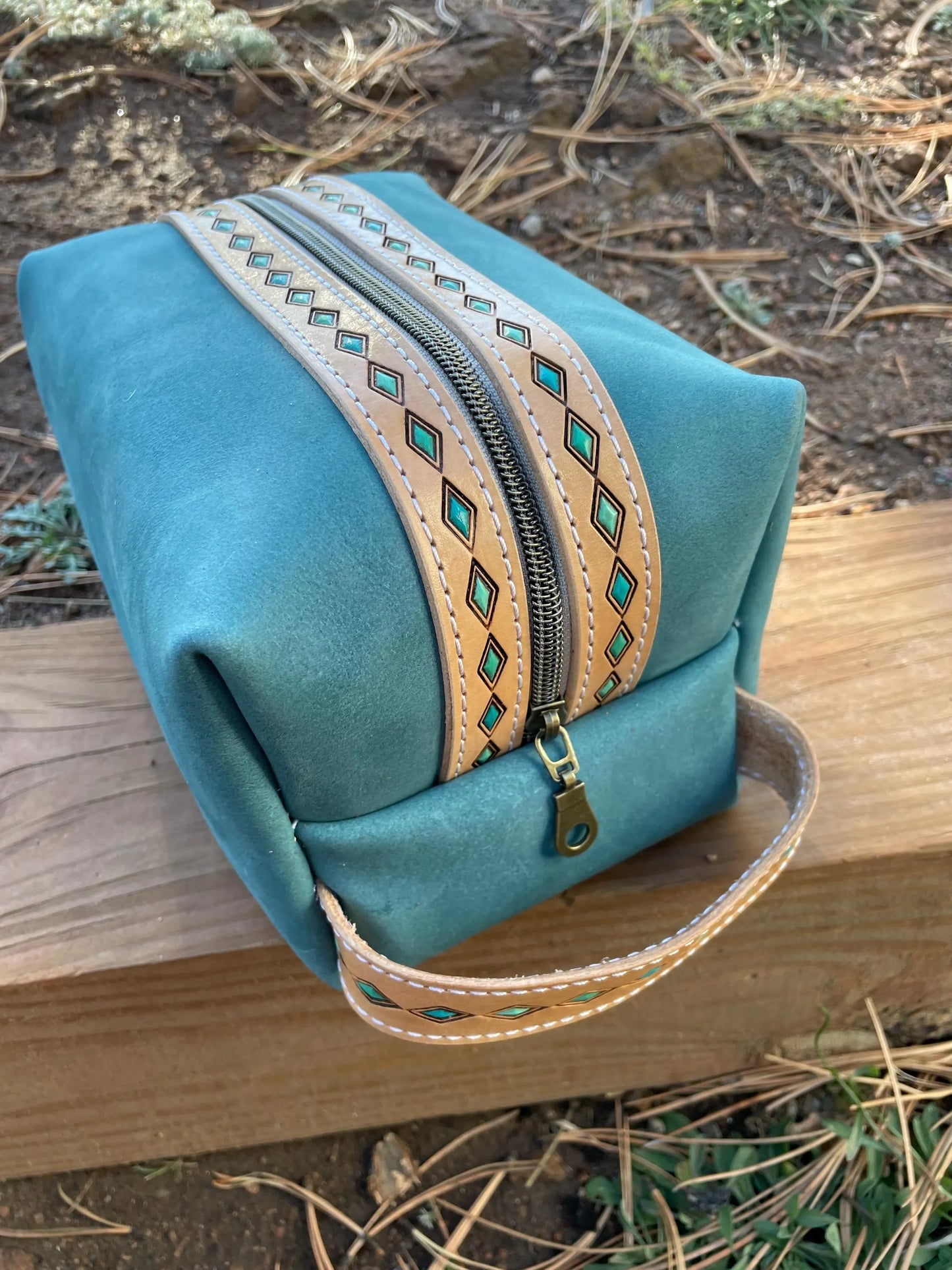 Turquoise Dopp Kit With Tooling