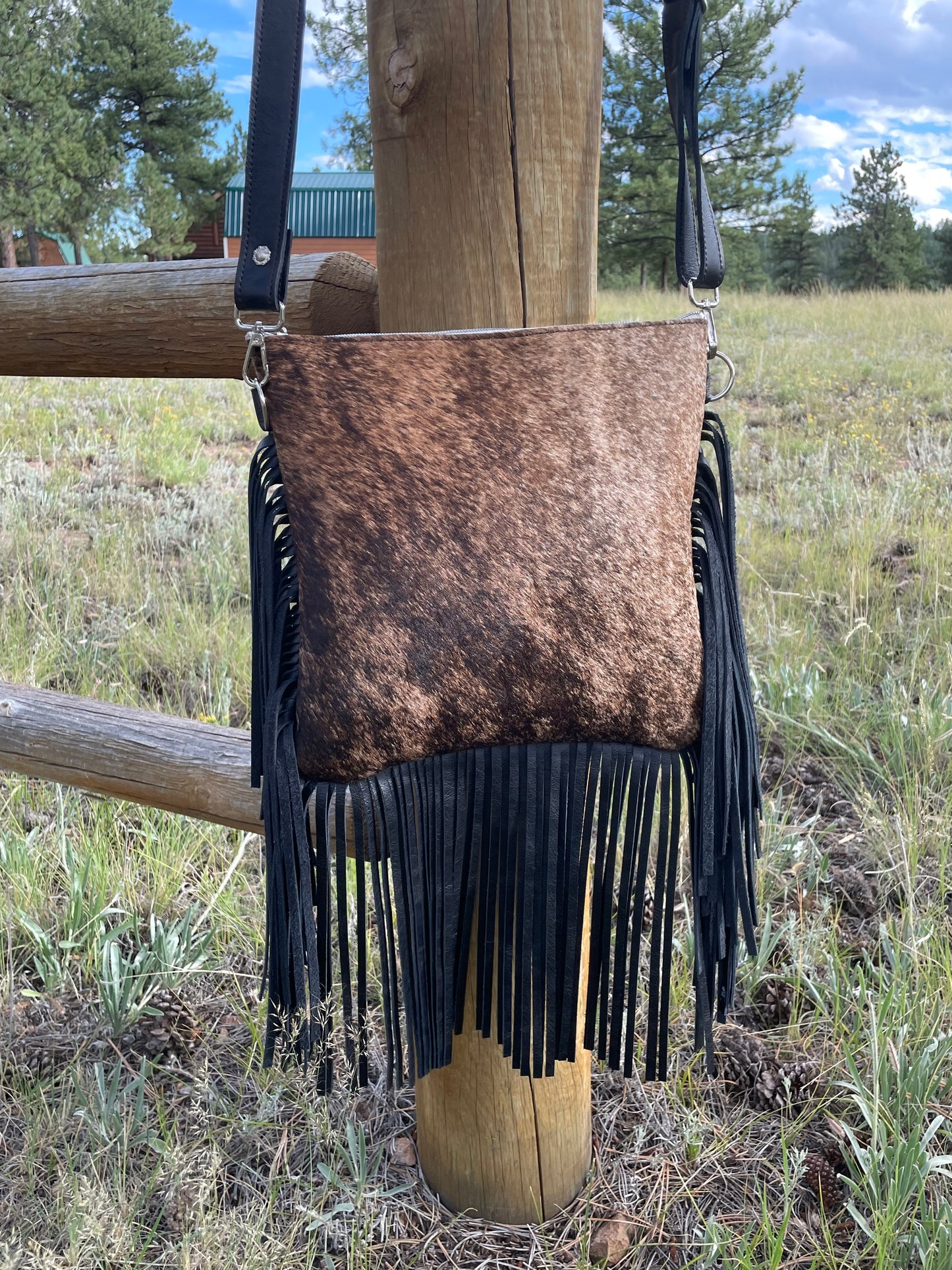 Yuma Crossbody Brindle & Fringe #20