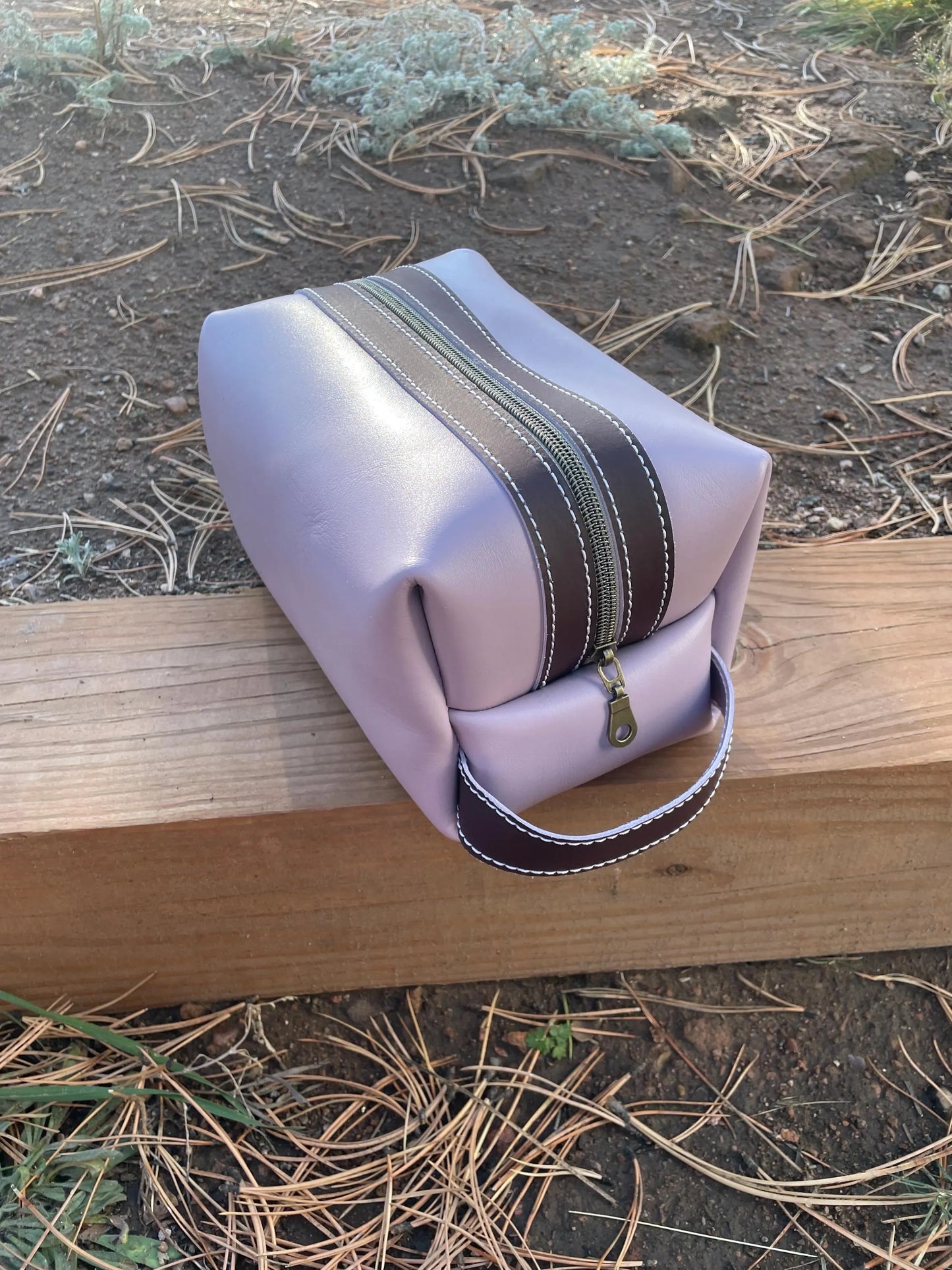 Ready to Ship Light Purple Dopp Kit
