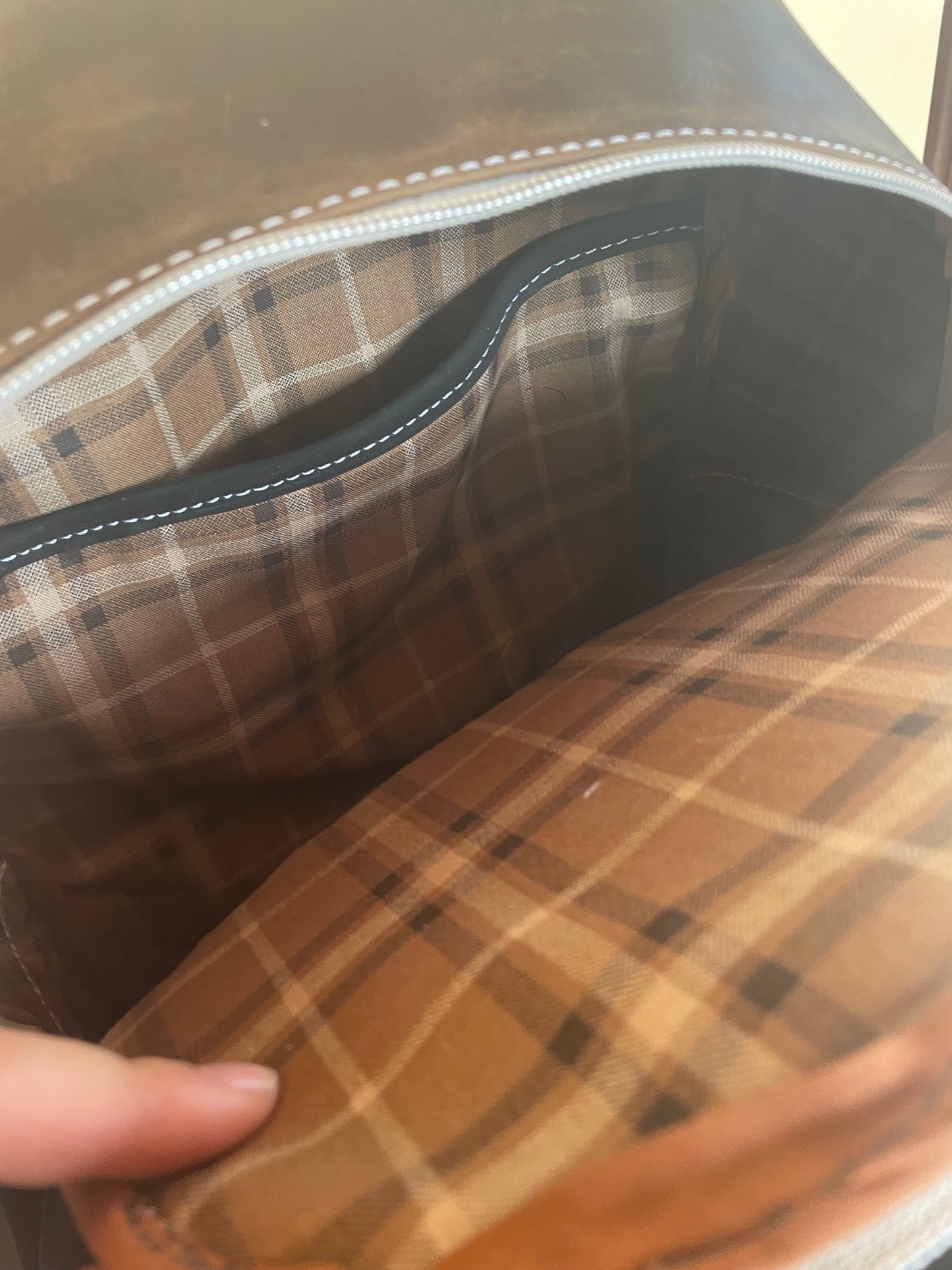 HOWDY Hair on Hide Leather Back Pack