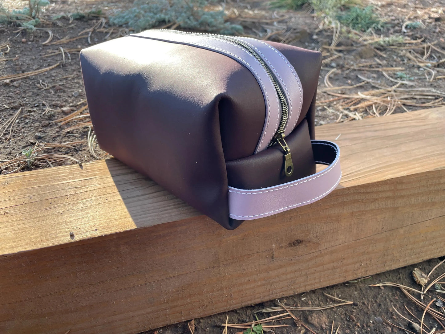 Ready to Ship Purple Dopp Kit