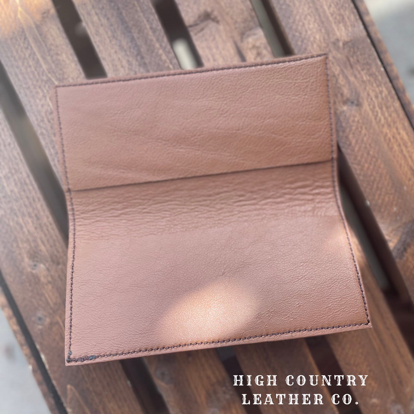 Checkbook Cover 2 - Brown and Tan Floral