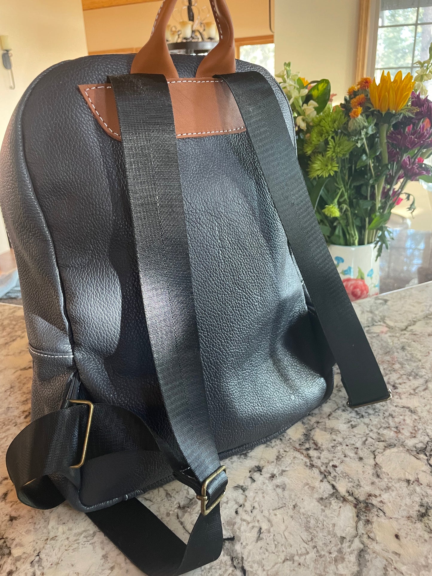 Navy Blue Butterfly Backpack