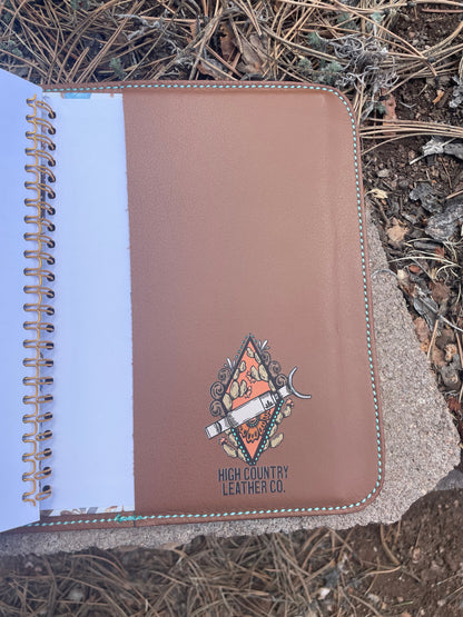 Butterfly Notebook/Bible Cover Turquoise