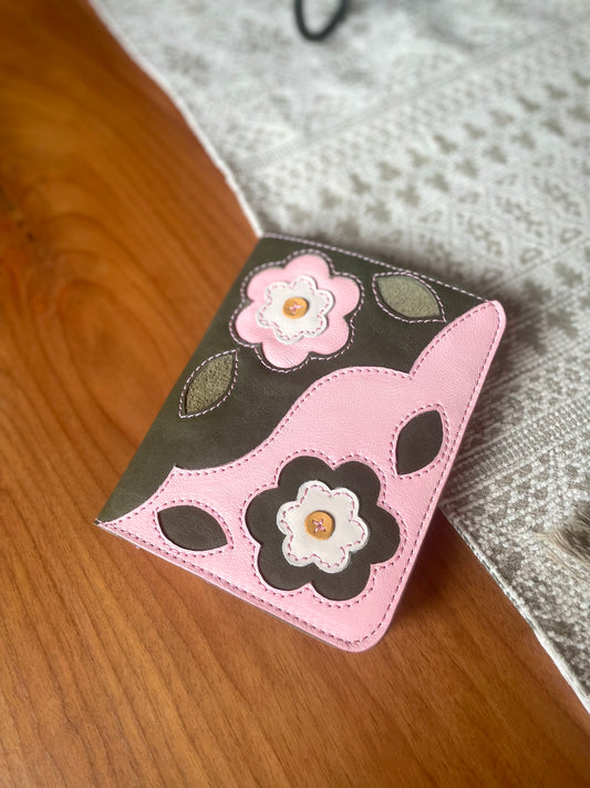 Pink and Green Floral Notebook