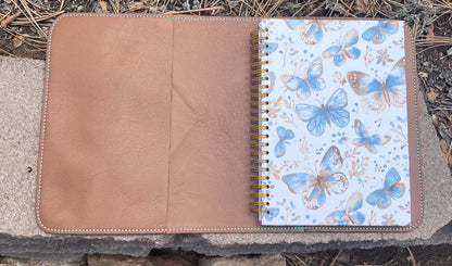 Butterfly Notebook/Bible Cover Turquoise