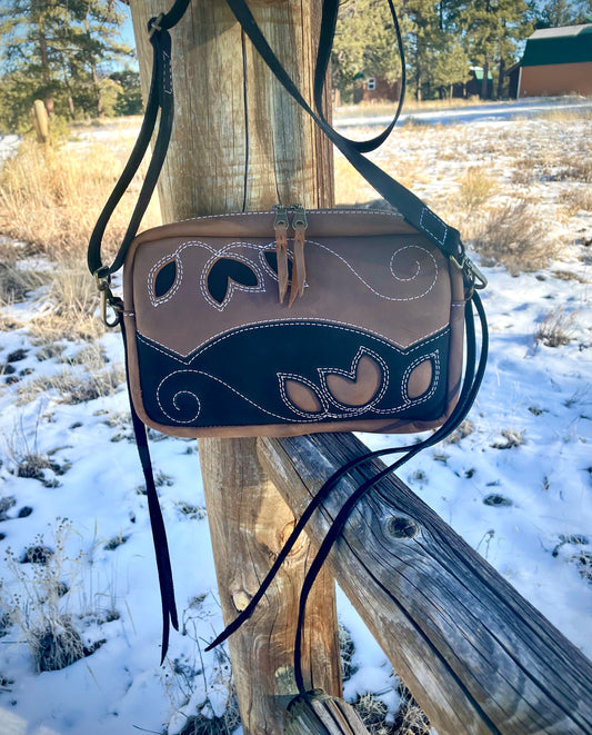 Ready to Ship - Floral Embroidered Roamer Crossbody Purse