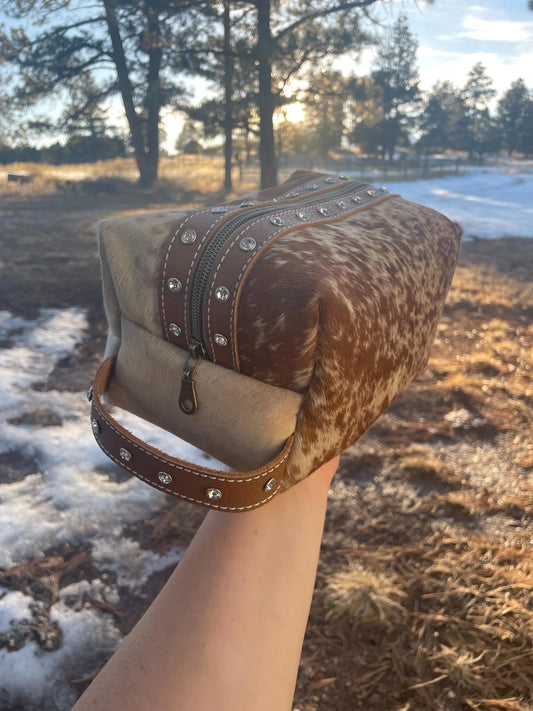 Hair on Hide Dopp Kit Ready to Ship