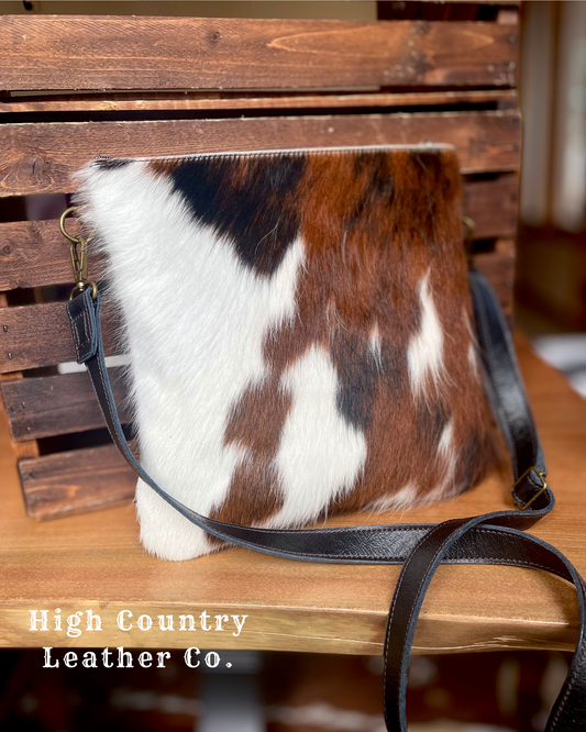 Yuma Crossbody Tri-Colored Cowhide #19