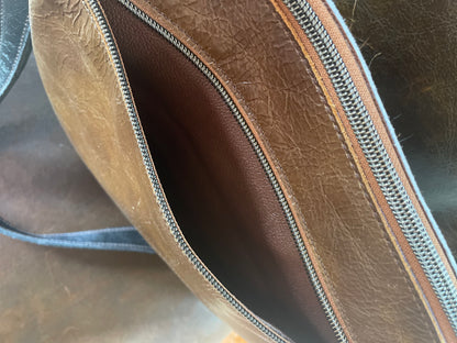 Yuma Crossbody Tri-Colored Cowhide #19