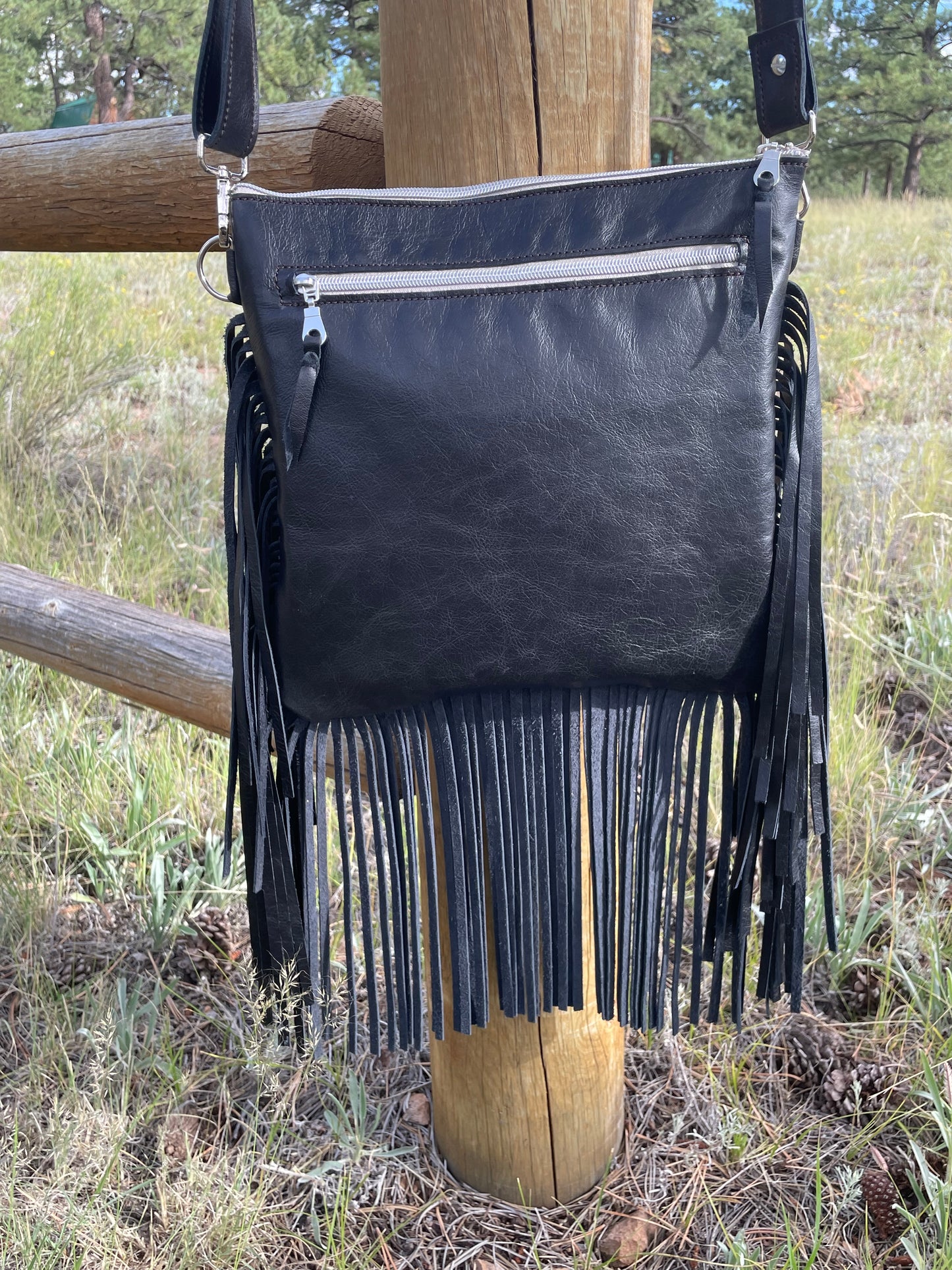 Yuma Crossbody Brindle & Fringe #20