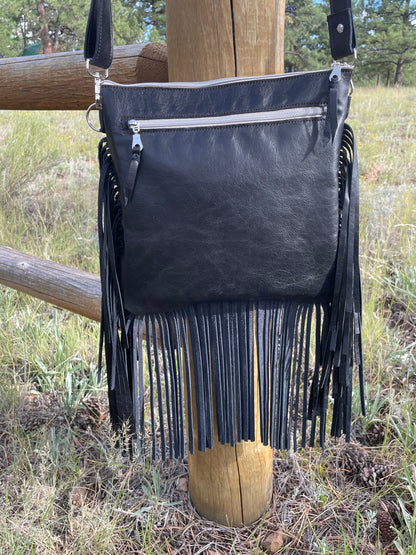 Yuma Crossbody Brindle & Fringe #20