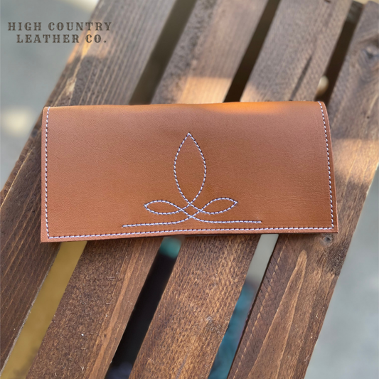 Checkbook Cover 16 - Caramel