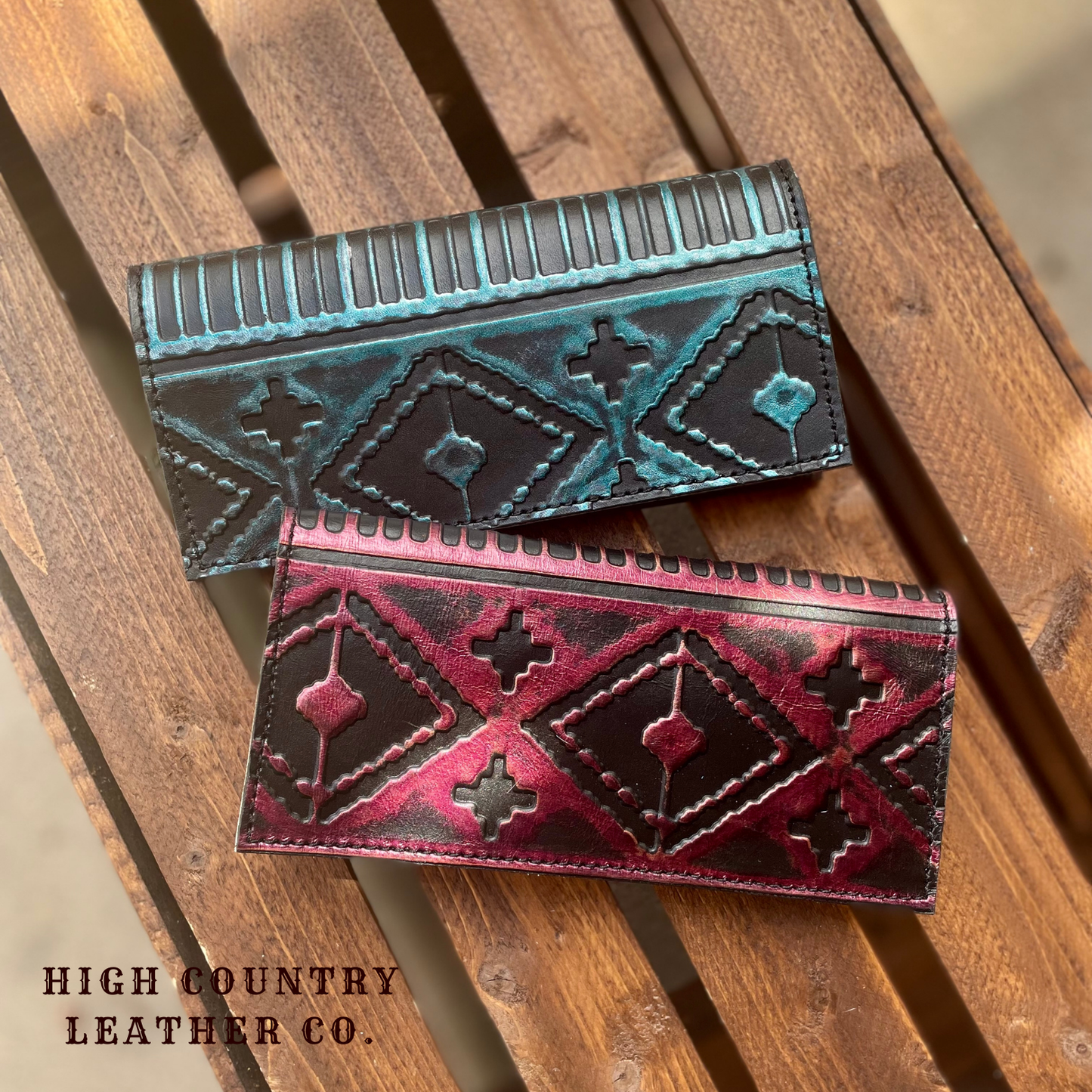 Checkbook 17 - Southwestern Aztec Teal