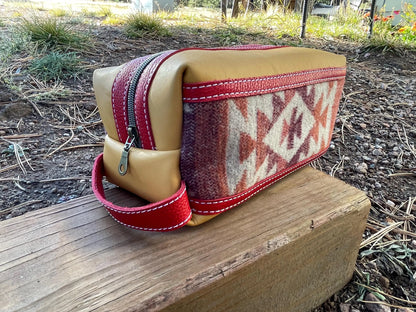 Ready To ship Southwestern Makeup/ Dopp Kit